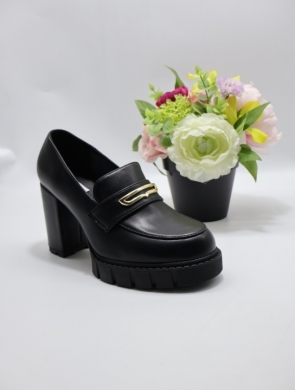 Półbuty damskie na obcasie (36-41) T2338-1 BLACK