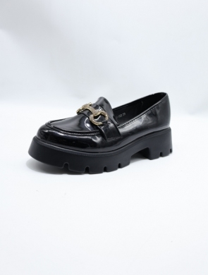 Mokasyny damskie na płaskim (36-41) YDF-18A BLACK