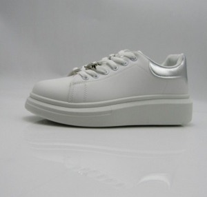 Buty sportowe damskie na płaskim (36-41) LL1922 SILVER