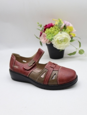 Półbuty damskie na płaskim (36-42) 26022-7 RED