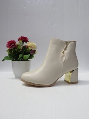 Botki damskie ocieplane na obcasie (36-41) 785-1 BEIGE