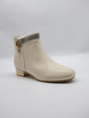 Botki damskie ocieplane na obcasie (36-41) DX2312 BEIGE