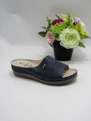 Klapki damskie na koturnie (36-41) 0648 NAVY