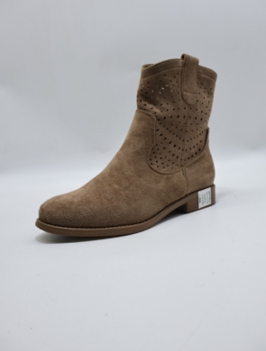 Botki damskie na płaskim (36-41) H2320-3 COFFE