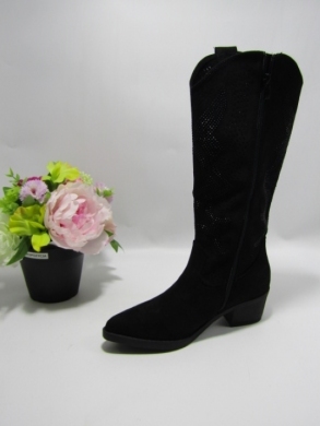 Kozaki damskie na obcasie (36-41) C23-01 BLACK