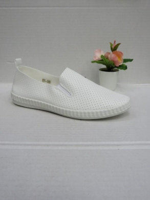 Mokasyny damskie na płaskim (36-41) EV103 WHITE
