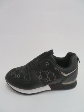 Buty sportowe damskie na płaskim (36-41) 2137A BLACK