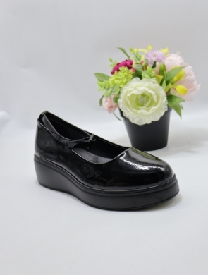 Półbuty damskie na koturnie (36-41) 5044 BLACK