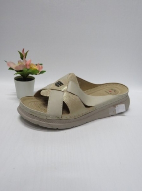Klapki damskie na koturnie (39-43) DT21-2 BEIGE