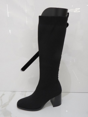 Kozaki damskie na obcasie (36-41) HQ320 BLACK