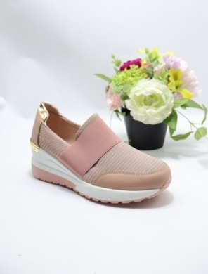 Buty sportowe damskie na koturnie (36-41) 7069 PINK
