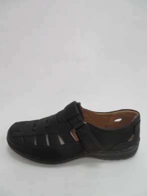 Półbuty męskie -skórzane (41-46) 1305-1 BLACK