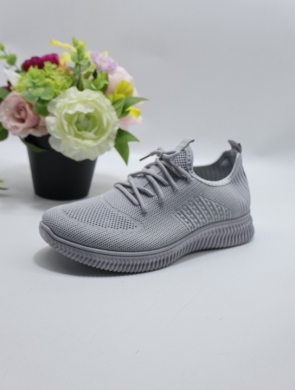 Buty sportowe damskie na płaskim (36-41) G8393-3 GREY