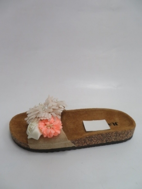 Klapki damskie na płaskim (36-41) 44505 BEIGE