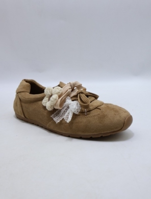 Buty sportowe damskie na płaskim (36-41) 9728 KHAKI
