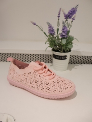 Buty sportowe damskie na płaskim (36-41) BL656 PINK