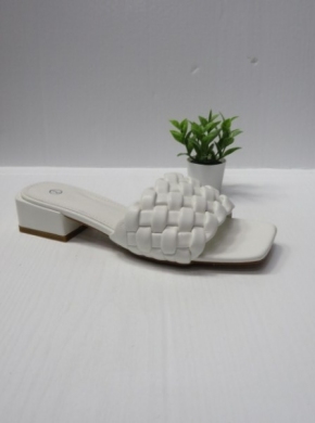 Klapki damskie na obcasie (36-41) CQ37 WHITE