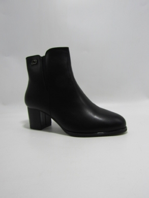 Botki damskie ocieplane na obcasie (36-41) X3707 BL