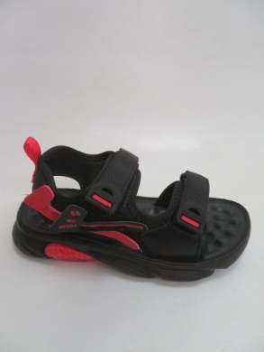 Sandały chłopięce (32-37) D933 BLACK/RED