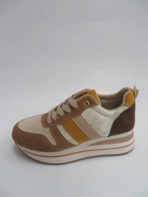Sneakersy damskie niskie (36-41) JF2982 BEIGE