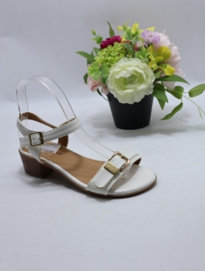 Sandały damskie na obcasie (36-41) 88-11 WHITE