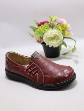 Półbuty damskie na płaskim (36-42) 26122-7 RED