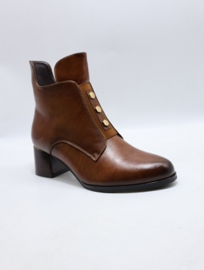 Botki damskie ocieplane na obcasie (36-41) YCC-153 CAMEL