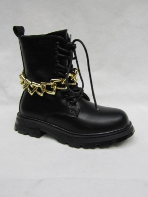 Botki dziewczęce ocieplane (25-30) 7508-2A BLACK