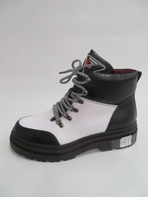 Trapery damskie ocieplane (36-41) F19-7796 BLACK/WHITE