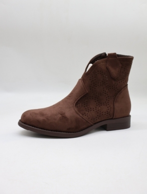 Botki damskie na płaskim (36-41) H255 BROWN