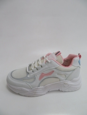 Sneakersy damskie niskie (36-42) E585-3 WHITE/PINK