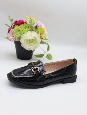 Mokasyny damskie na płaskim (36-41) 8225-1 BLACK