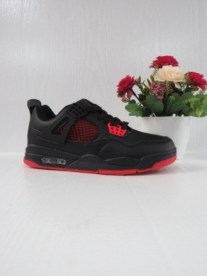 Buty sportowe młodzieżowe (36-41) D023-25 BLACK/RED