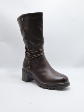 Kozaki damskie ocieplane na obcasie (36-41) M862-2 BROWN