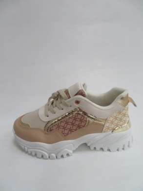 Sneakersy damskie niskie (36-41) AB922 KHAKI