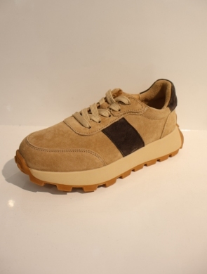 Buty sportowe damskie na płaskim (36-41) GD-LX1081A BE/COFFE