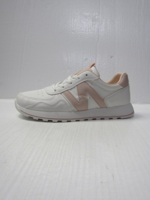 Buty sportowe damskie na płaskim (36-41) 8913 WHITE/PINK