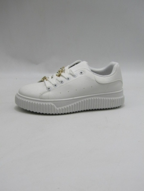 Buty sportowe damskie na płaskim (36-41) 2793-1 WHITE