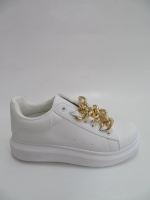 Buty sportowe damskie na koturnie (36-41) F053 WHITE