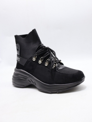 Botki damskie na płaskim (36-41) SG-617 BLACK
