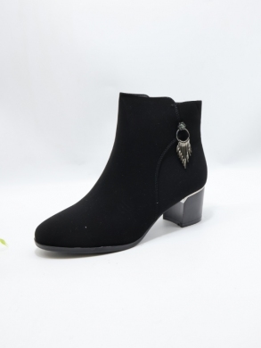 Botki damskie ocieplane na obcasie (36-41) DX2328 BLACK