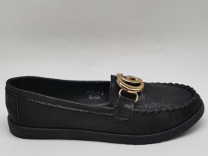 Mokasyny damskie na płaskim (36-41) YG2312-5 BLACK
