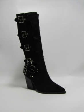 Kozaki damskie na obcasie (36-41) A9591 BLACK