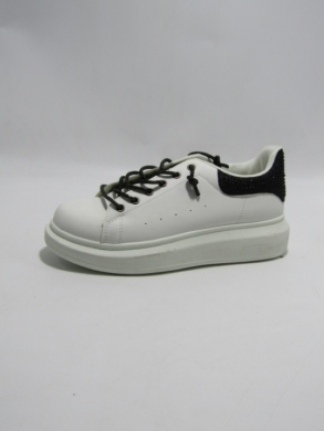 Buty sportowe damskie na płaskim (36-41) 113 WH/BLACK