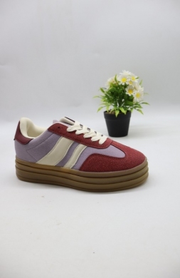 Buty sportowe damskie na płaskim (36-41) 8822 WINE