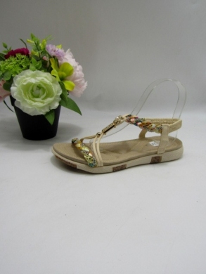 Sandały damskie na płaskim (36-41) C507 BEIGE