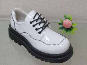 Półbuty damskie na płaskim (36-41) C21-80718-2 WHITE