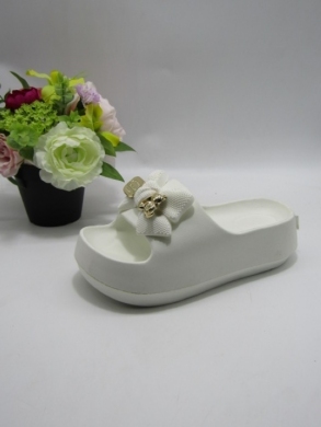 Klapki damskie na koturnie (36-41) SP42-2 WHITE
