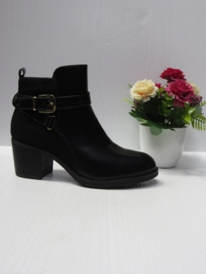 Botki damskie ocieplane na obcasie (36-41) 588-53 BLACK