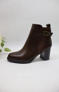 Botki damskie na obcasie (36-41) 583 BROWN